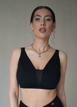 Marcella Bra Micromodal (no-wired bra, natural material) Black