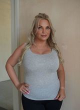 Second Skin Top U-Neck Grey