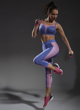 Flow Legginsy 3/4 Sport Fiolet