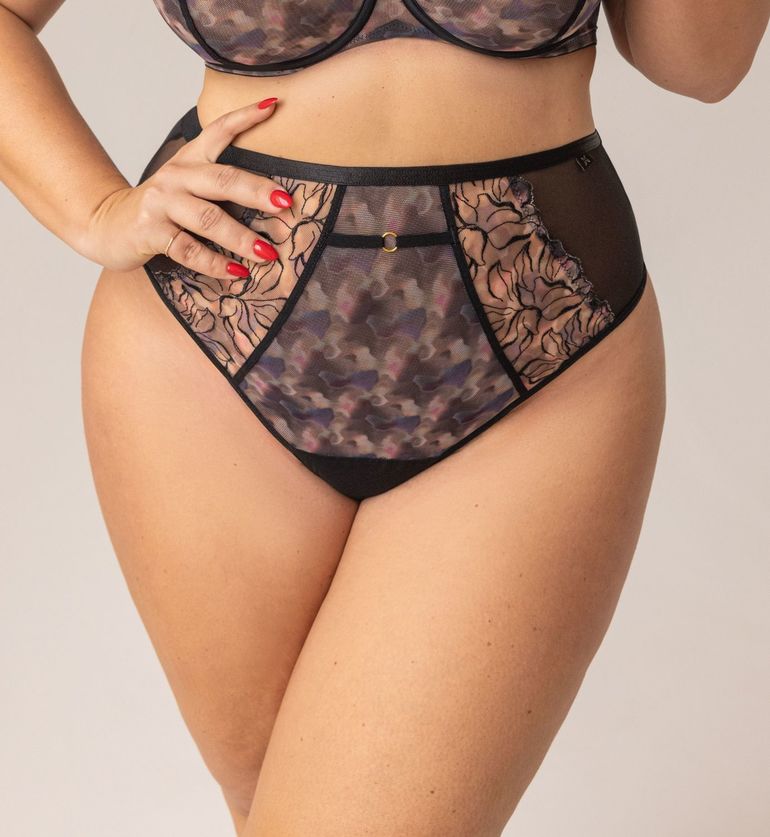 Blurry Stringo Szorty Wysoki Stan