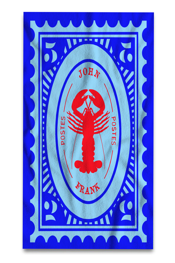 John Frank Beach Towel  LOBSTER