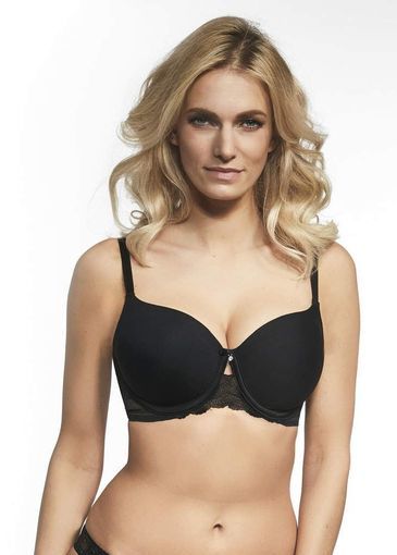 Plus Size Bra with Large Soft Cups and Lace - Krisline CANDY