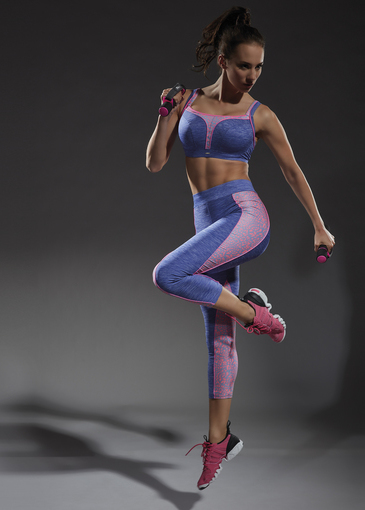 Flow Sport Bra Spacer Fiolet